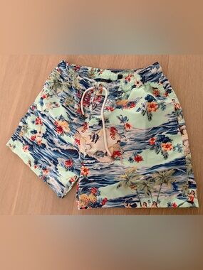 Polo Ralph Lauren Hawaiian themed swim trunks